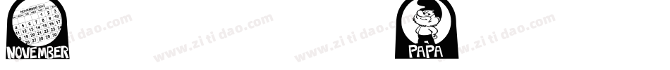 Nato Phonetic Alphabet字体转换